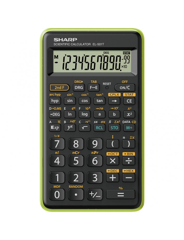 Calcolatrice scientifica EL-501TB-GR verde