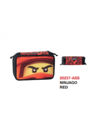 Astuccio 3 zip Lego Ninjago Red