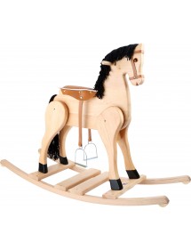 Cavallo a dondolo Delux in legno