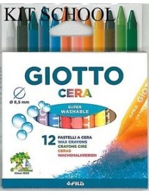 Pastelli a cera Giotto - assortiti - conf. 12