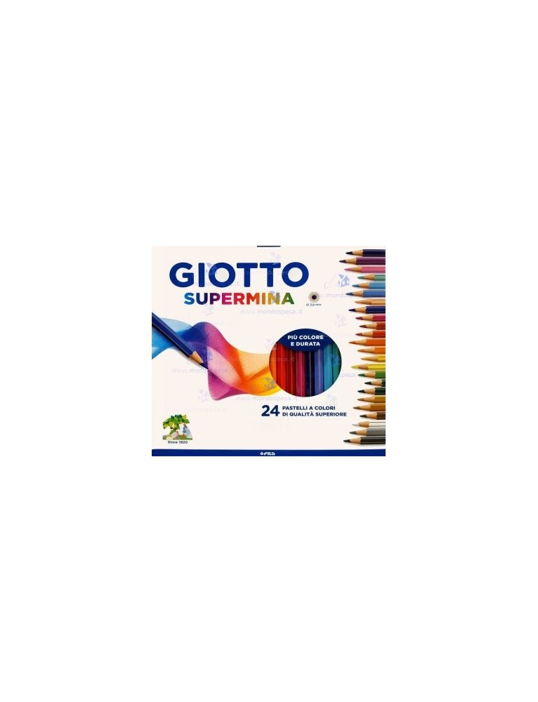 Pastelli Supermina Giotto - 3,8 mm  (conf.24)